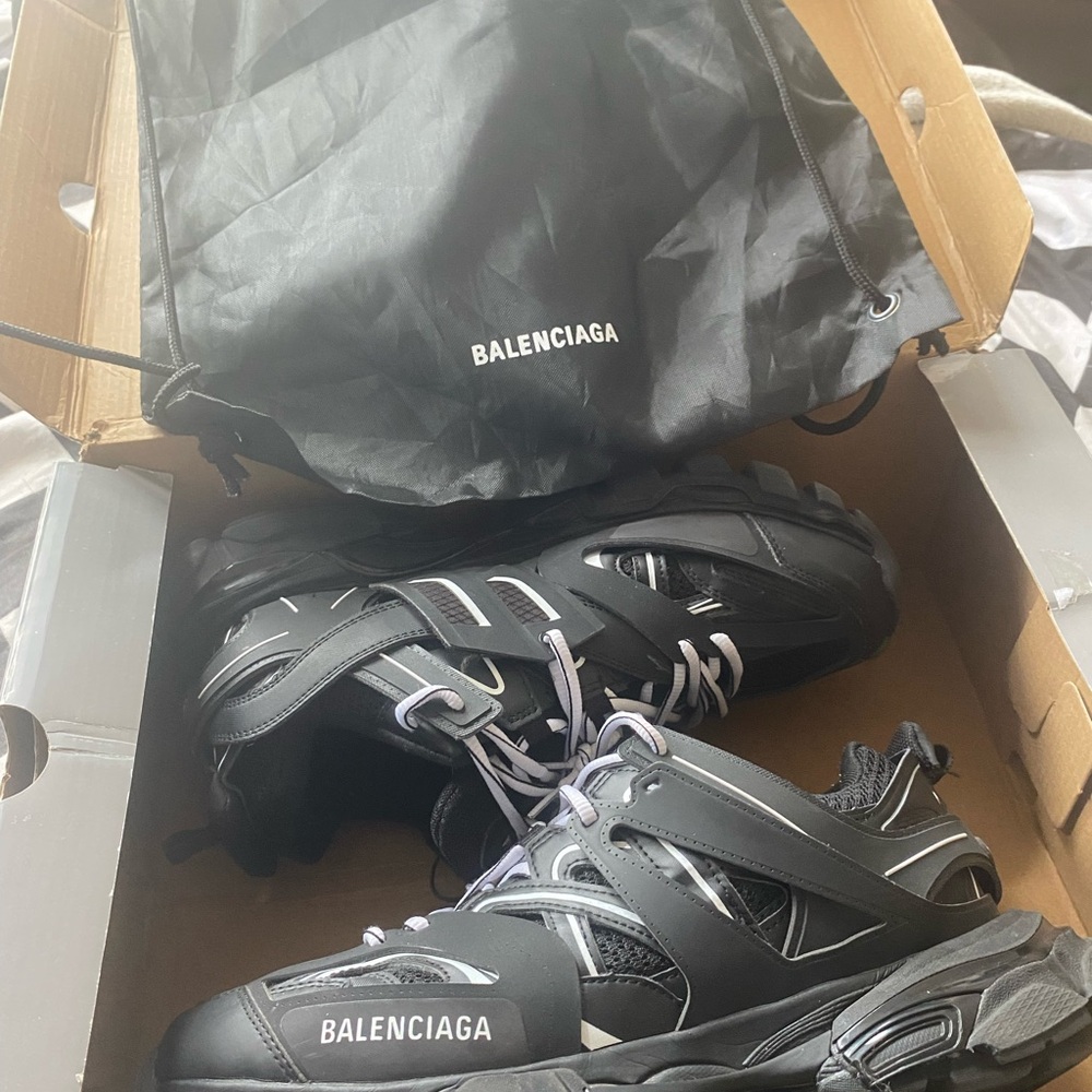 Balenciaga Charcoal and White Athletic Shoes - Picture 3 of 3